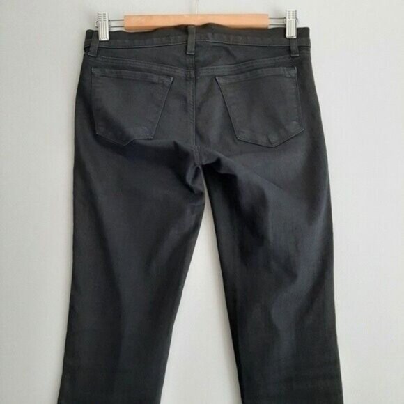 J BRAND Coated Coat Steal Super Skinny Black Jeans Sz 27 Flawed - Picture 8 of 12